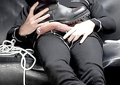 Busy, big mushroom head, hairy gay men