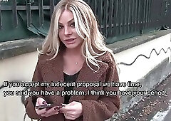 Exclusive - Amateur - Italian MILF Cheats on Her Husband for 1,000 - English subtitles