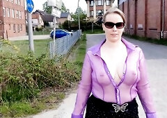 We went for a walk and looked for a admirable place where I should blow my chap. But I didn't blow him at 1st cuz I somehow actually wanted to gu