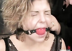 Brooke is a little sweetheart, and a fresh face for Hogtied. That babe learns just how tough a Hogtied shoot is. That babe finds out what it's li