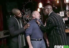 Cuckold Gives Wife To BBC Gangsters To Save His Booty