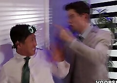 Zario Travezz and Jkab Ethan Dale satisfy their boss Dakota Payne