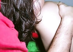 My girlfriend invites her ally to a trio for christmas! (Anal & Cunt screw)