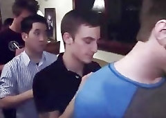 Curious College Guys Making Out