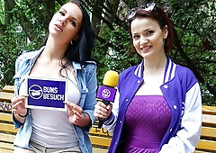 LETSDOEIT – Stunning German amateur Sina Longleg enjoys surprise fuck with professional