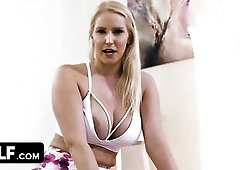 Mylf - Breasty Blond Whore Gets Her Taut mother I'd like to fuck Snatch Juicy And Banged During Yoga Workout
