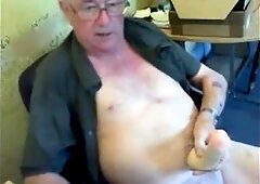 grandpa cum on cam