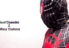 Spider-Chap saved the wench and came in her throat - Intensive sex with Tiffany Carioca