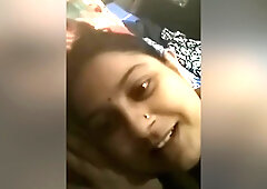 Shy Desi Bhabhi Selfie Topless Video
