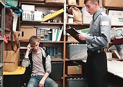 YoungPerps - Straight boy tricked into getting fucked by mall cop