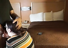 Brunette MILF sucks and fucks a big cock