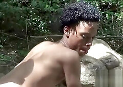 Nude brown ethnic gay boys butt fucking in the sun