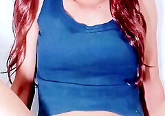 Naughty anal play: Riding a big dildo deep in the ass!