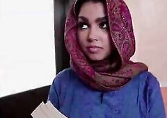 A hot and busty arab teen gets a very satisfying hardcore sex action with the guy she did wrong to in the kitchen As return she let him fuck her and l