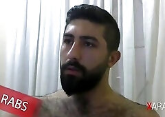 Hot bearded Syrian jerking off - Arab Gay