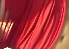 Kinky shemale babe goes crazy with her hard cock