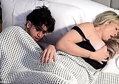 My ally's spouse puts his large shlong in me and we end up having a trio - Monique Fuentes, Andrea Castro and Zack Whiter.