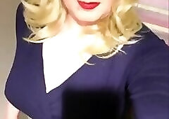 Crossdresser Walking in the Hotel