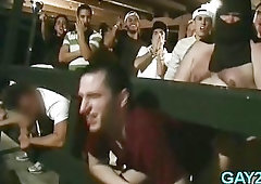 Noisy gay party at its swing