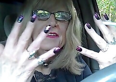 Webbkamera, crossdresser smoking