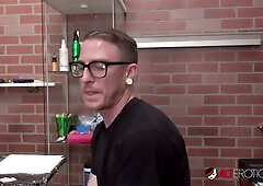 Amber Luke gets her asshole tattooed and nailed - Amber luke