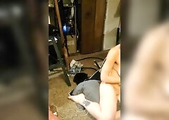 Booty up bound to a chair