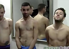 Amateur cumshot trio fuck