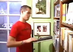 Gay Threesome Starts In The Library And Gets Hot