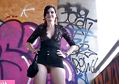 Jeny Smith playing herself in public