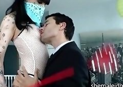 Domme tranny Kelly Clare fucks boy toy