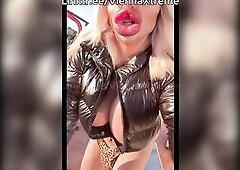 Trans Angel with Biggest Bulge rides Bike