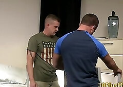 Buff hunks ass railed by gay stud