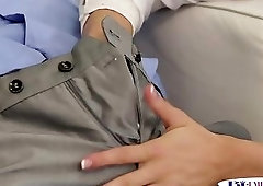 Hunky bisexual hubby lured into kinky trio