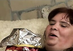 Obese Playgirl Fights for Penis