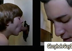 Straight guy tricked into blowjob at the gloryhole