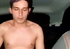 Erotic fun in the car