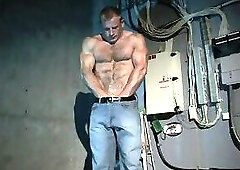 Sexy Ben Kieren Cellar solo, hairy muscle