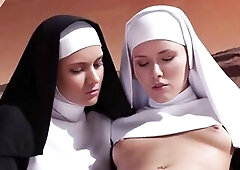 Nuns on Mars. Unfathomable-mouth and vaginal sex. Nuns are having sex on Mars. (AI).