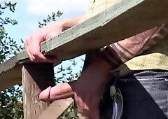 Next Door Male: Stiff on a Bridge