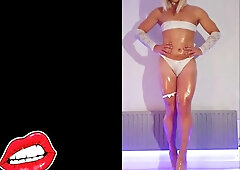 Greased She Otter- Crossdresser Jessie Greasing herself up while dancing sext to She Cub