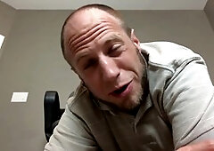 Hairy anal solo play with verbal degradation for gay man