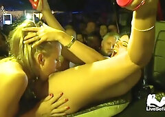 Lewd lesbians smutty sex orgy