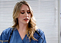 Girlsway Hot Rookie Nurse With Big Tits Has A Wet Pussy Formation With Her Superior