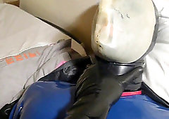 Session 2 - latex restrain bondage Breathplay