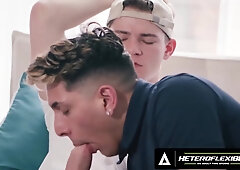Oliver Marks - Bottom Sucks Studs Big Dick Then Let Him Slide Inside His Tight Ass For Raw Fuck