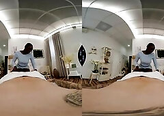 Ebony Black Cutie Gives Afro Massage - Lewd Wicked Zaawaadi Pleased Ending Sex VR 360 Porn