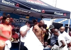 See Str8 Hawt Afro Boxer Penis Bare in Public at Stripped Weigh In on  com, the most excellent hardcore porn web page   is home to the widest selectio