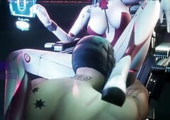 Subverse - space captain licks co-pilot's pussy while steering the ship