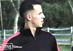 Coach Trains Athlete To Open Mind And Loosens His Backside Before Game