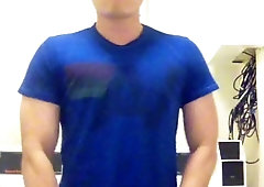 Laundromat Nude Wank off and Jizm in Public